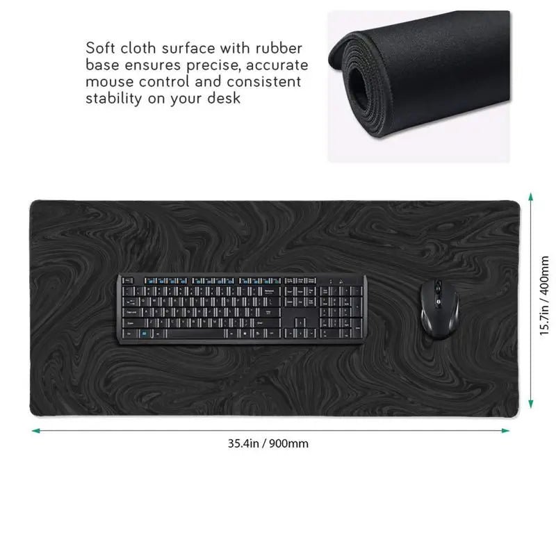 Custom Large Mouse Pads Minimalist Line Design with Natural Rubber Base Sublimation Mousepad