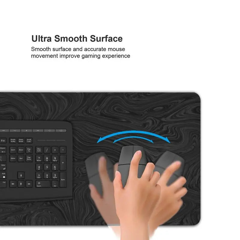 Custom Large Mouse Pads Minimalist Line Design with Natural Rubber Base Sublimation Mousepad