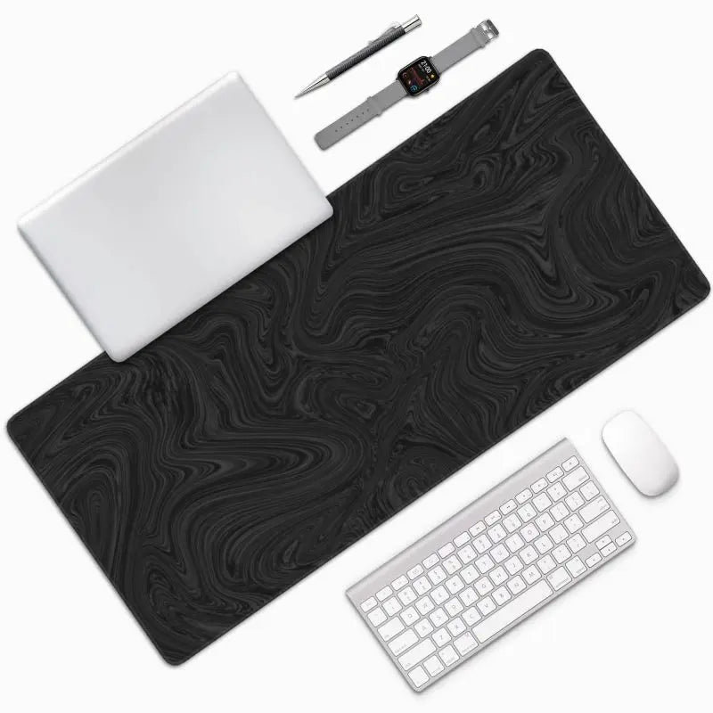Custom Large Mouse Pads Minimalist Line Design with Natural Rubber Base Sublimation Mousepad