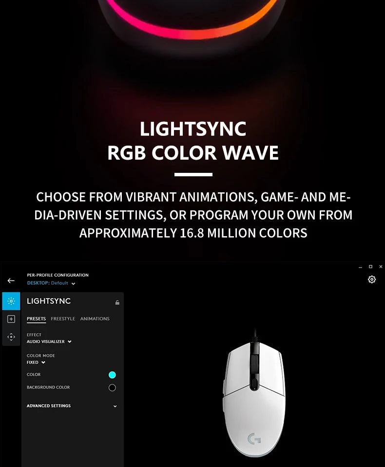 Logitech G102 Wired Gaming Mouse LightSpeed