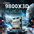 AMD Ryzen 7 9800X3D 8-Core 16-Thread NEW 4.7GHz L3=96M 120W Processor DDR5 Socket AM5 4NM R7 9800X3D but No Fan