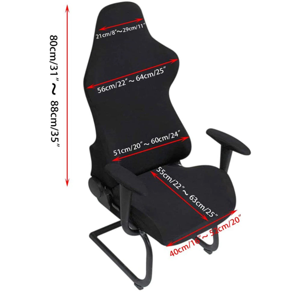 Ergonomic Gaming Chair | Slipcovers Stretchy Polyester Reclining Racing Gaming Chair Covers