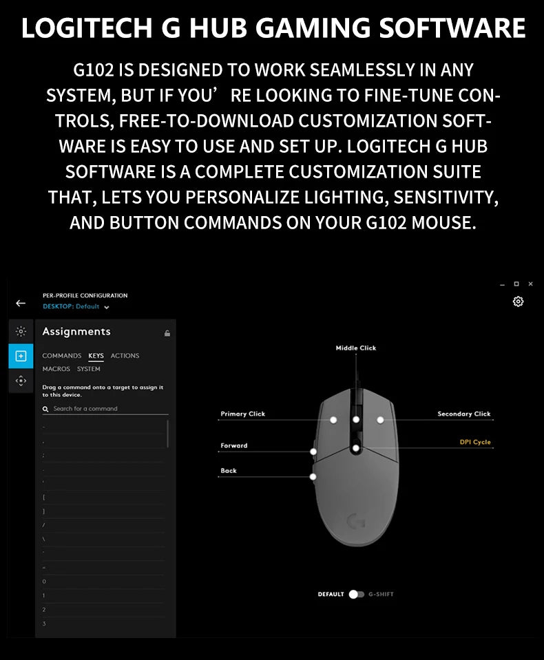 Logitech G102 Wired Gaming Mouse LightSpeed