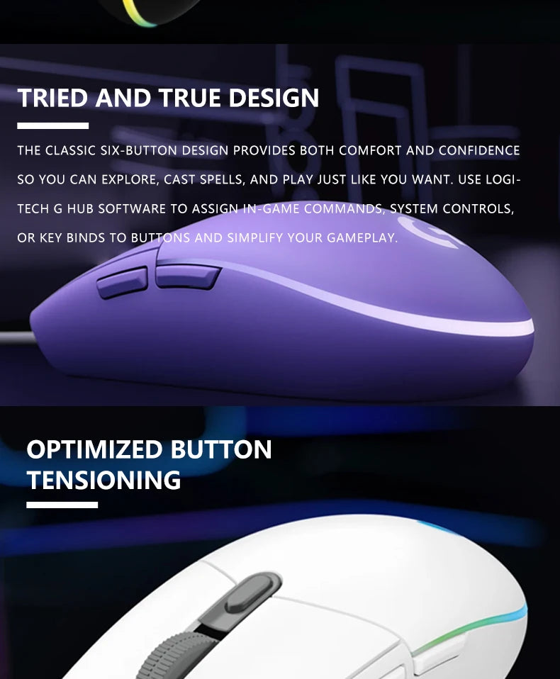 Logitech G102 Wired Gaming Mouse LightSpeed