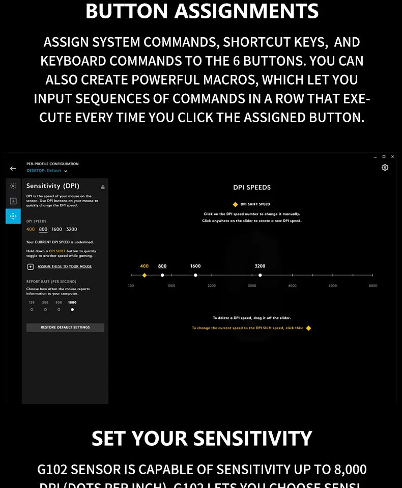 Logitech G102 Wired Gaming Mouse LightSpeed