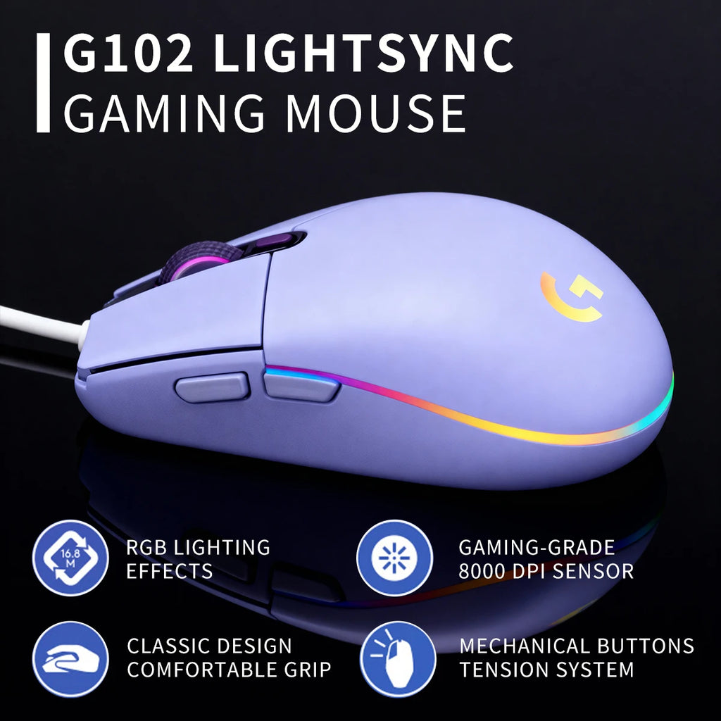 Logitech G102 Wired Gaming Mouse LightSpeed