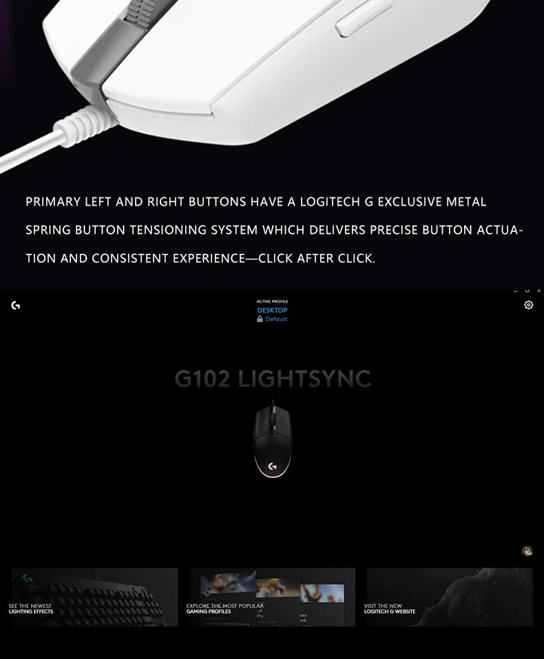 Logitech G102 Wired Gaming Mouse LightSpeed